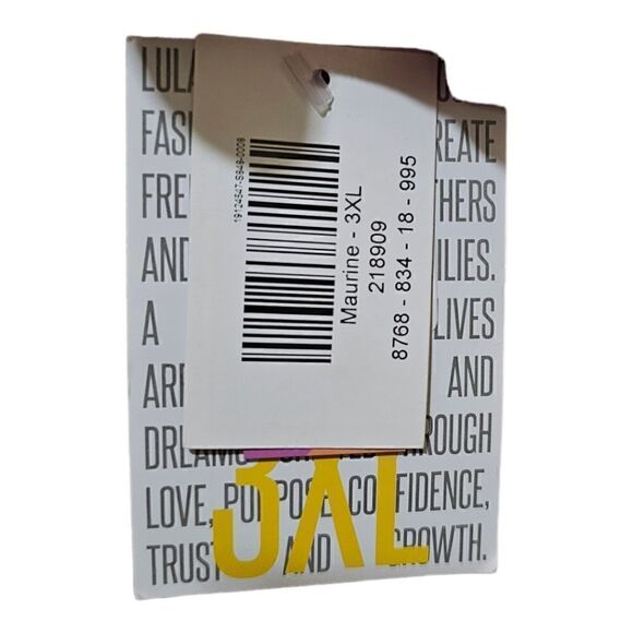 LULAROE Maurine Ruffle Hem Dress Bell Sleeves, Size 3XL - Picture 10 of 11